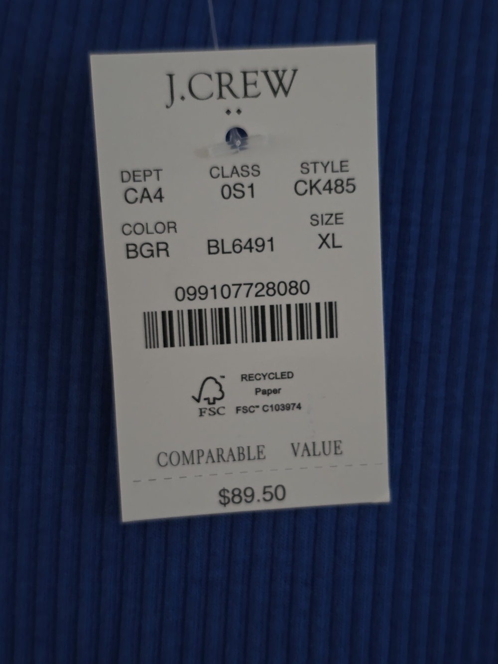 J. Crew Royal Blue Tie-Shoulder Sundress - Picture 5 of 5